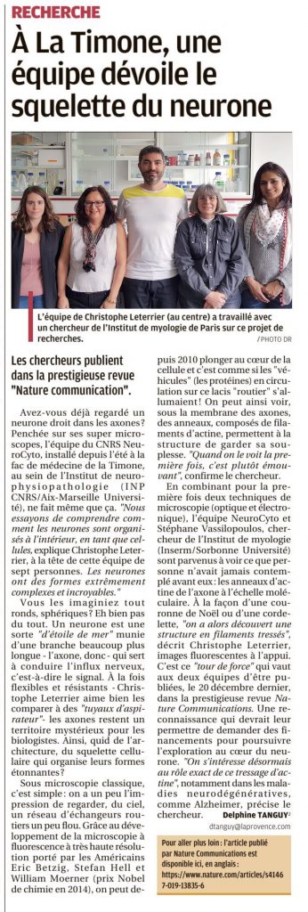 La Provence 17 janvier 2020 NeuroCyto