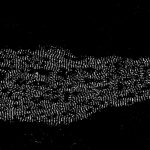 STORM image of an axon initial segment labeled for ß4-spectrin
